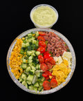 WO 10/4/26 - Cobb : Corn, Tomatoes, Cucumbers, Bacon, Hard Boiled Eggs, Croutons, Avocado Dressing
