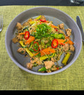 WO 11/1/26 - Vietnamese  ground Pork Rice Noodle Stir Fry w/ Asian Vegetables