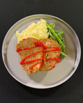 WO 9/27/26 - Ketchup Glazed Meatloaf: Mashed Potatoes and Sautéed Green Beans