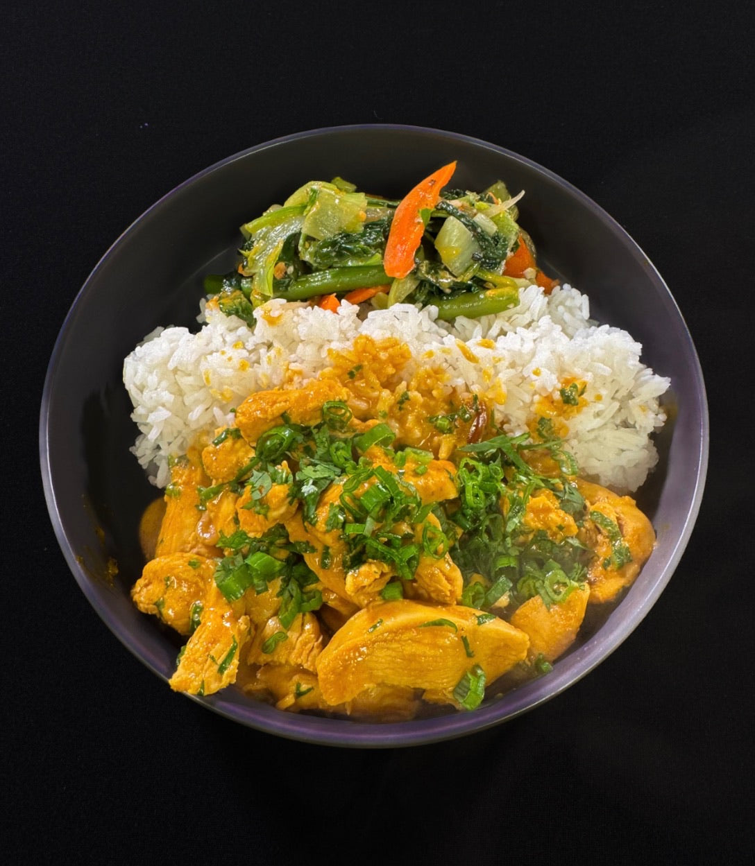 WO 9/27/26 - Thai Peanut Chicken : Jasmine Rice and Sauteed Asian Veggies