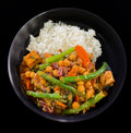 WO 10/4/26 - Indian Chickpea Curry w/ Jasmine Rice and Sautéed Vegetables
